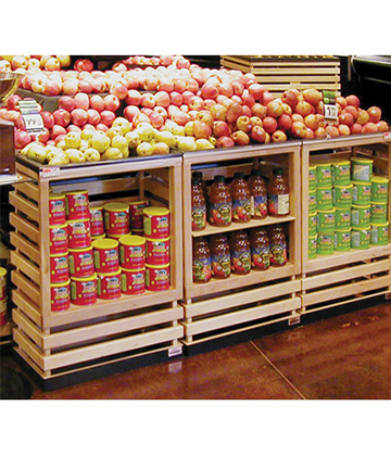 Produce Extender Display with Shelf 24"L x 12"W x 32"H